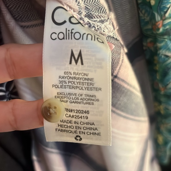 C&C California Pink & Navy Plaid Print Shirt - Picture 8 of 8